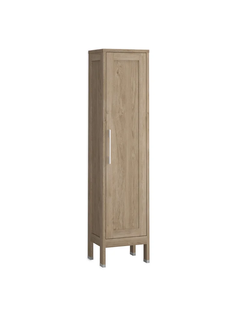 Toscana Columna de Baño a Suelo 1 Puerta | Armario Alto Baño con Patas 160x35,7x32,5cm | Roble natural