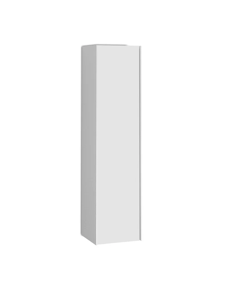 Oslo Columna de Baño Suspendida 1 Puerta | Armario Alto Baño Colgante 140x34,9x32cm | Blanco Mate