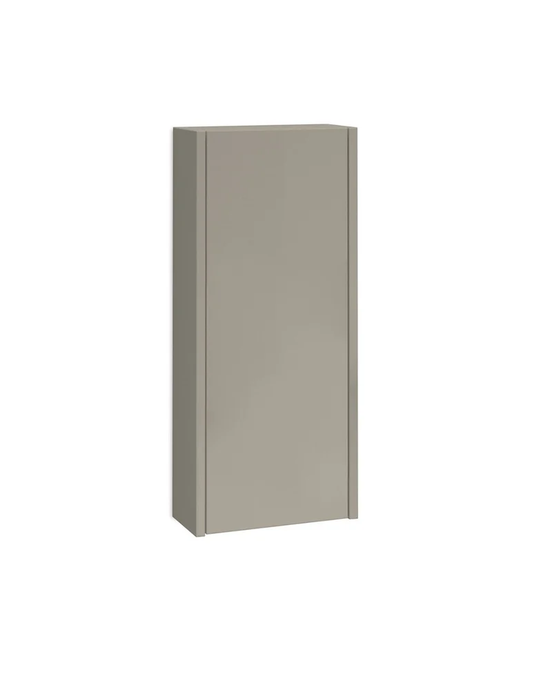 Joker Mueble Auxiliar de Baño Suspendido 1 Puerta con Cierre Amortiguado| Armario Baño Colgante 80x34,9x17cm | Moka