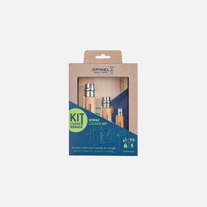 Kit de Cocina Opinel Nómada N.°10 con Sacacorchos Abrebotellas