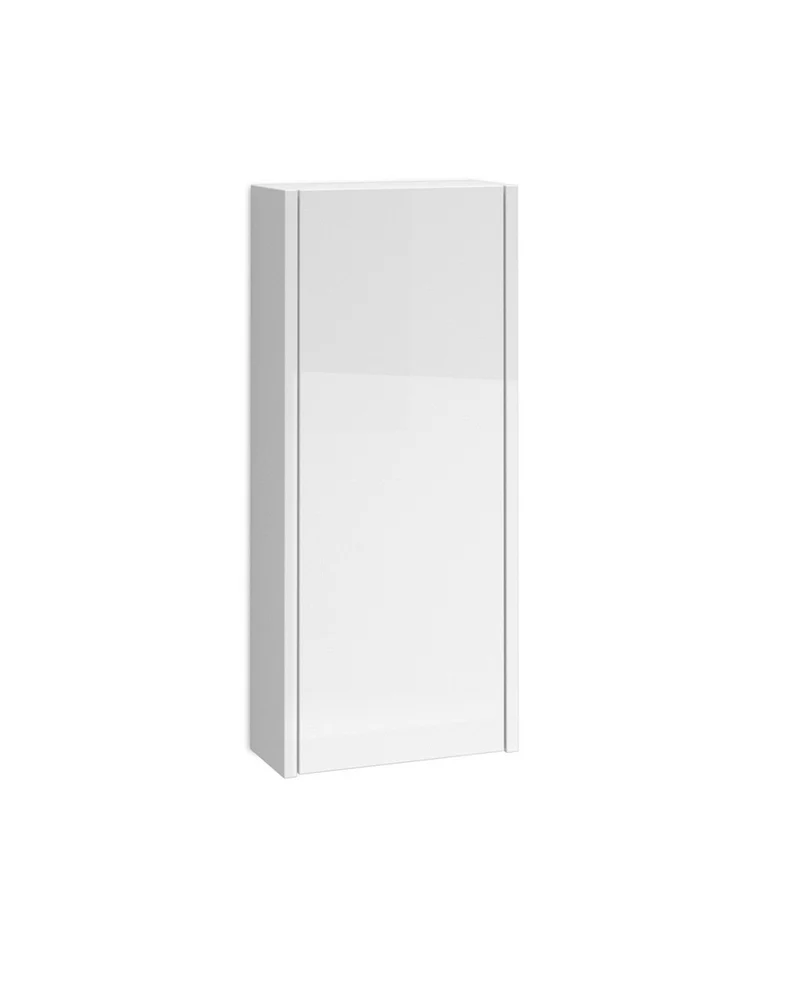 Joker Mueble Auxiliar de Baño Suspendido 1 Puerta con Cierre Amortiguado| Armario Baño Colgante 80x34,9x17cm | Blanco Brillo