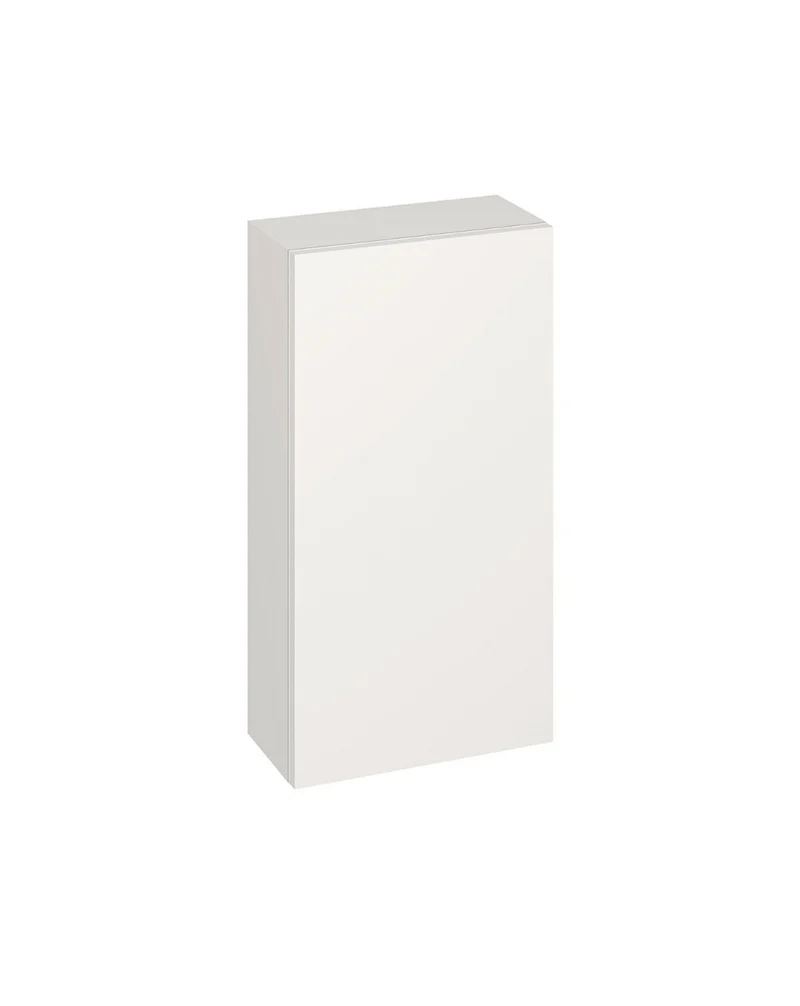Landes Mueble Auxiliar de Baño Suspendido 1 Puerta con Apertura Push | Armario Baño Colgante | 65x34,9x16,9cm | Blanco Mate
