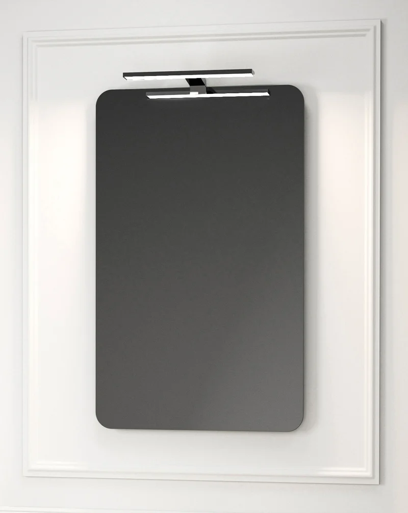 Nitro Espejo de Pared Rectangular | Luz Ambiental | Sensor Táctil On/Off | Espejo de Baño Rectangular 50x80cm