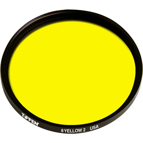 Filtro atornillado 2 #8 amarillo para blanco y negro