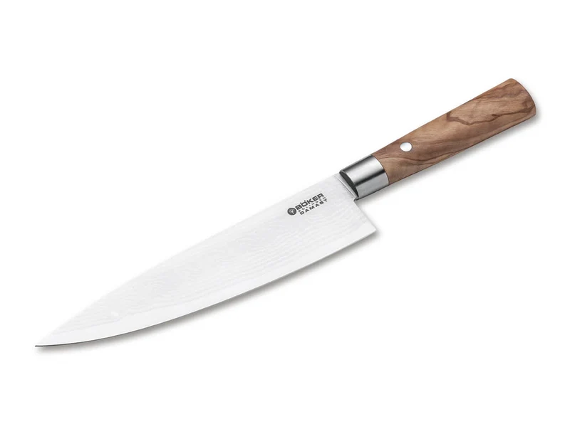 Cuchillo de Cocina Böker Solingen Chef Damasco de Oliva Grande