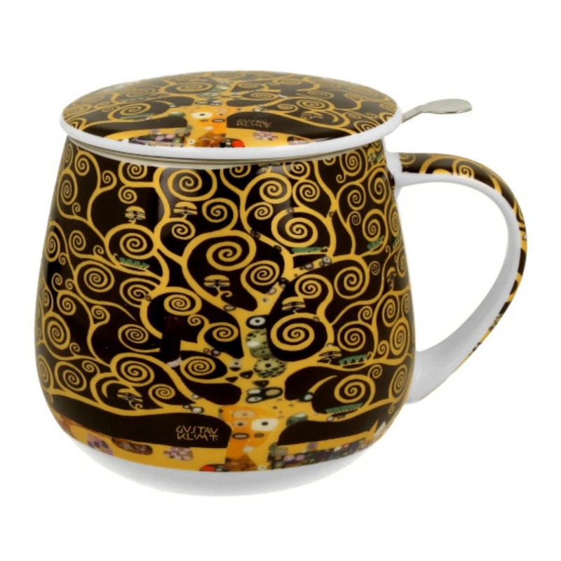 Taza Premium con Infusor "Árbol de la Vida"