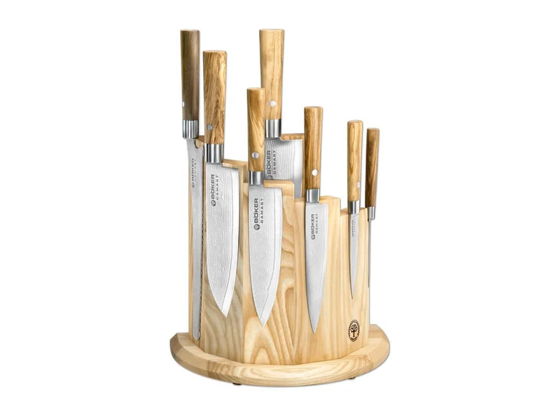 Juego de Cuchillos de Cocina Böker Solingen de Damasco Oliva