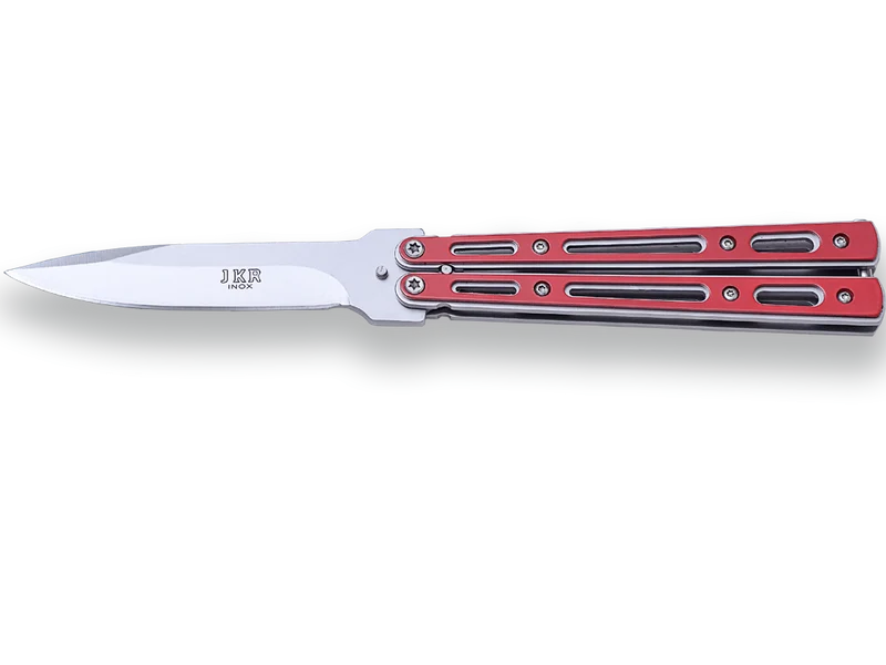 Navaja Abanico Rojo de Inox