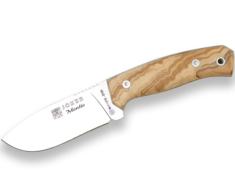 Cuchillo de Caza Montés en Madera de Olivo