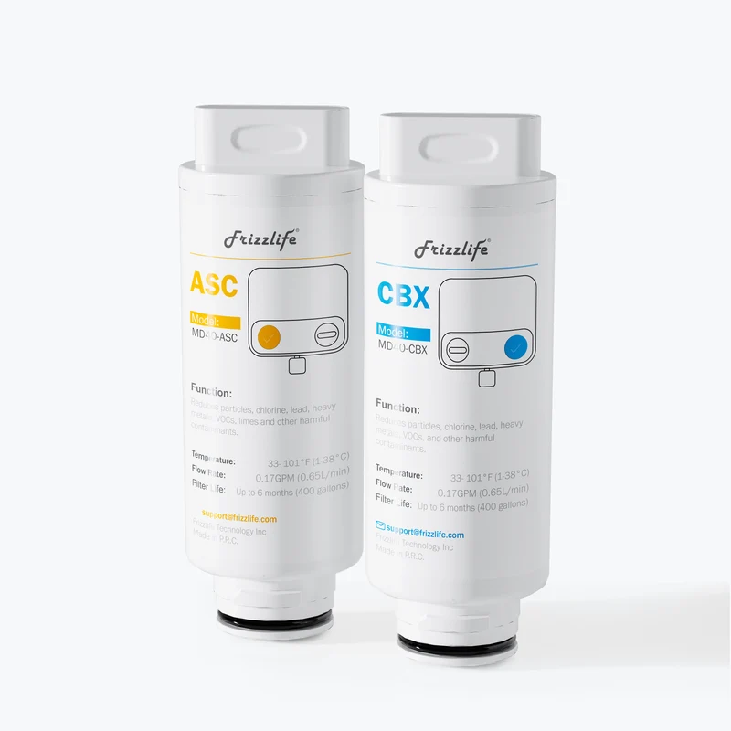 Filtro de repuesto Frizzlife MD40-ASC-CBX para MD40 (paquete de 2)