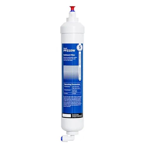 Filtro de repuesto Frizzlife PP210W para sistema de ósmosis inversa de acuario FAF100 (1.ª etapa)
