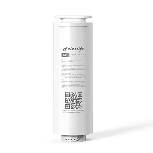 Cartucho de filtro de repuesto FRIZZLIFE ASR411 para sistema de ósmosis inversa PD1000-TAM4 (1.ª etapa)