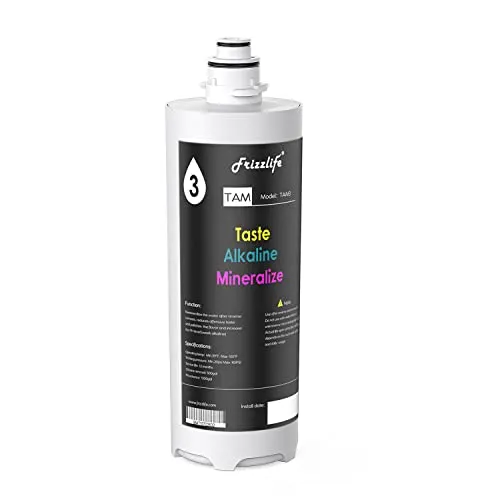 Kit de cartucho de filtro de repuesto Frizzlife TAM3-HF para filtro TAM3, con cartucho de filtro FZ-4 y carcasa de filtro
