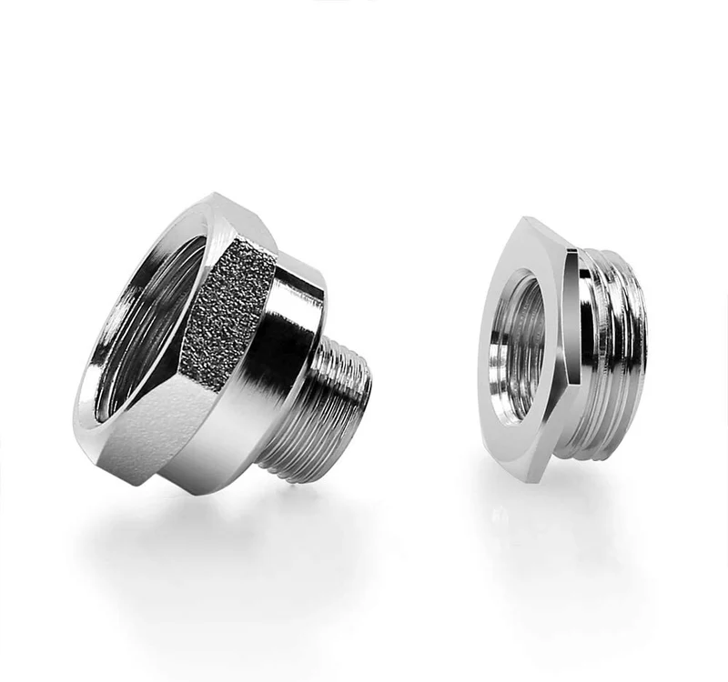 Convertidor de accesorios de tubería con rosca NPT de latón Frizzlife de 1/2 a 3/8 de pulgada