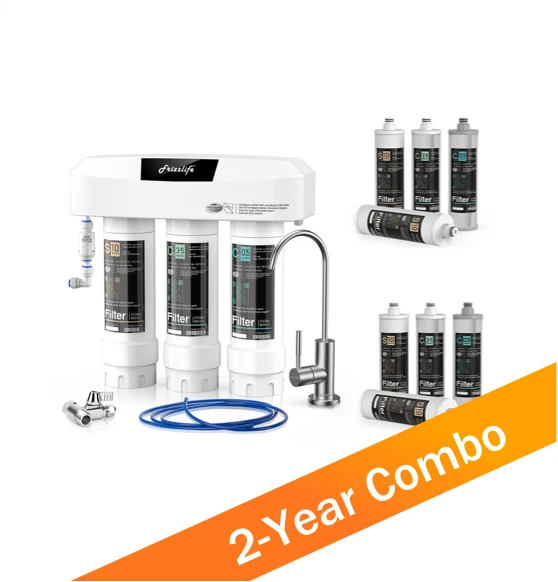 SP99-NEW Under Sink Water Filter With a TWO-YEAR M3005 Replacement Filter Pack Combo