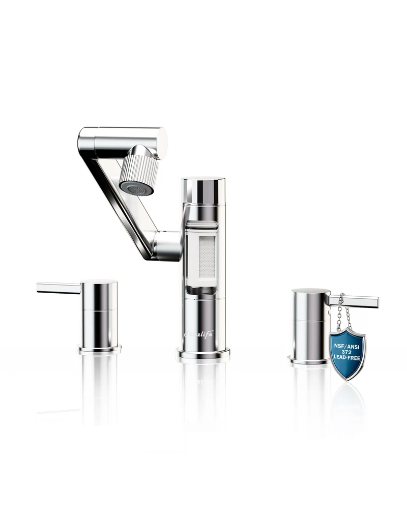 Frizzlife MF1080-X Series Bathroom & Kitchen Faucet with Water Filter, Polished Chrome