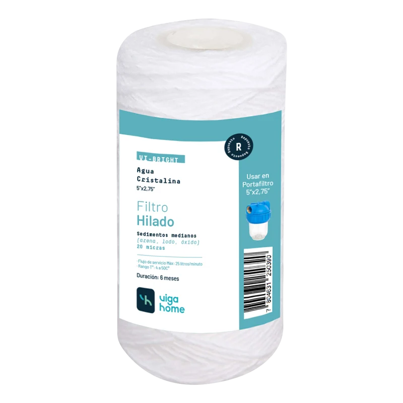 Filtro de Agua Hilado 5"x2,75" 20 micras