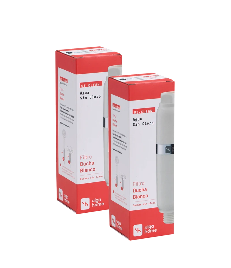 Pack 2 unidades Filtros de Agua para ducha blanco