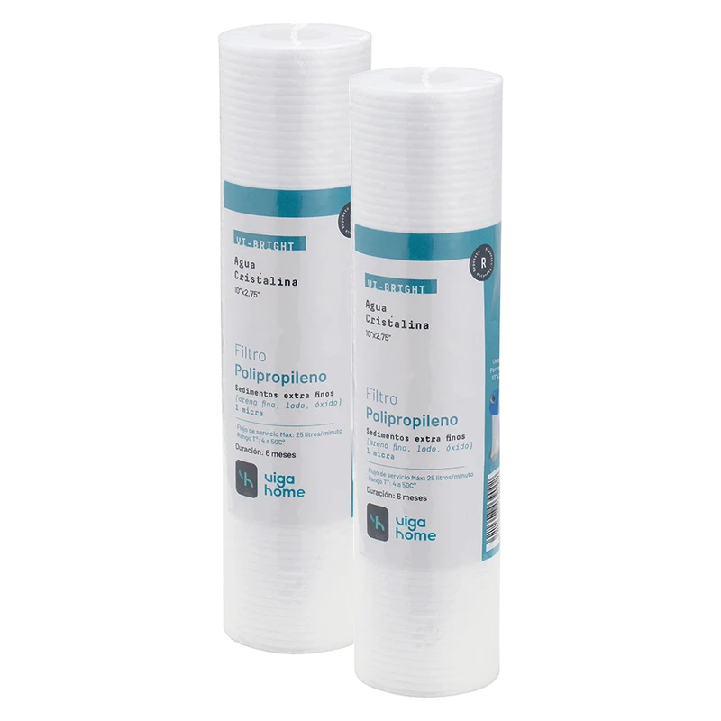 Pack 2 unidades Filtro 1 micra de Agua polipropileno 10"x2,75"