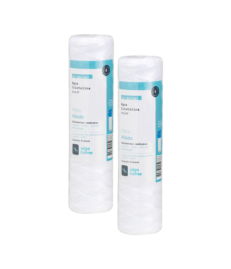 Pack 2 Filtros de Agua hilados 10"x2,75"