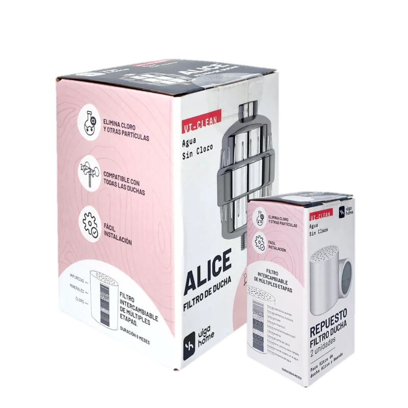 Pack Filtro de Ducha Alice + 2 Repuestos