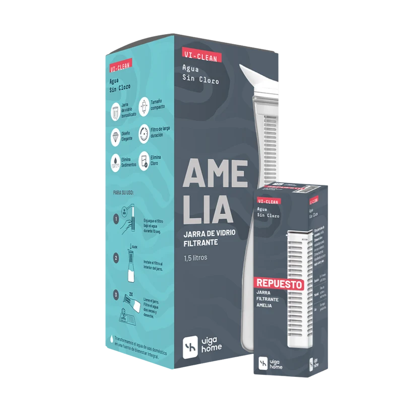 Pack Jarra Purificadora Amelia + Filtro Repuesto