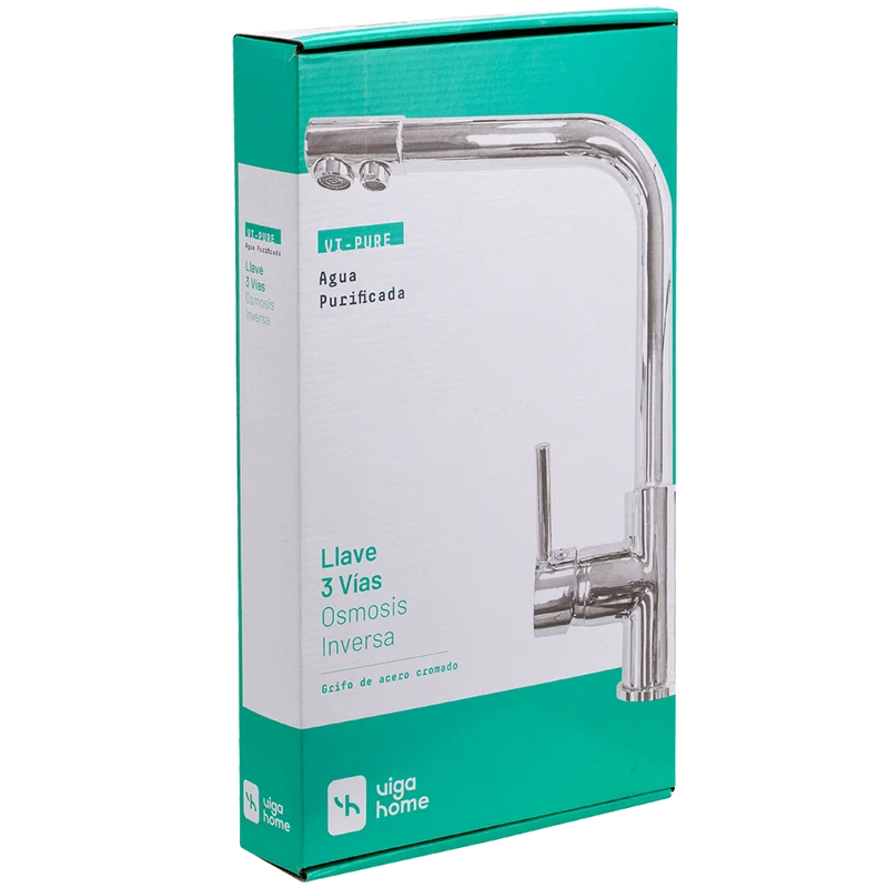 Monomando 3 vías para Osmosis Inversa - Caliente, Fría y Pura