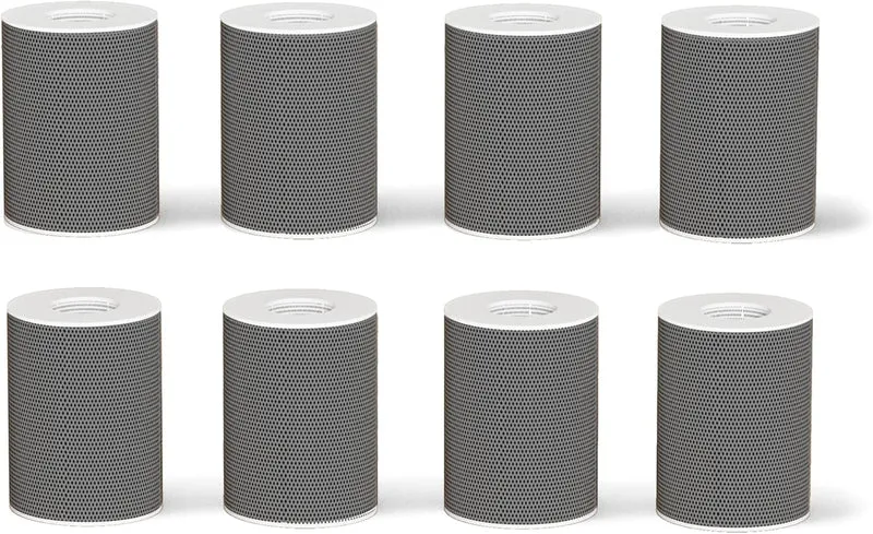 Frizzlife FF1080 Faucet Extender 8pcs Replacement Cartridge, 8pcs Carbon FiberFrizzlife FF1080 Faucet Extender 8pcs Replacement Filter Cartridge, 8pcs Carbon Fiber for FF1080, FF1440, FF1080-EX