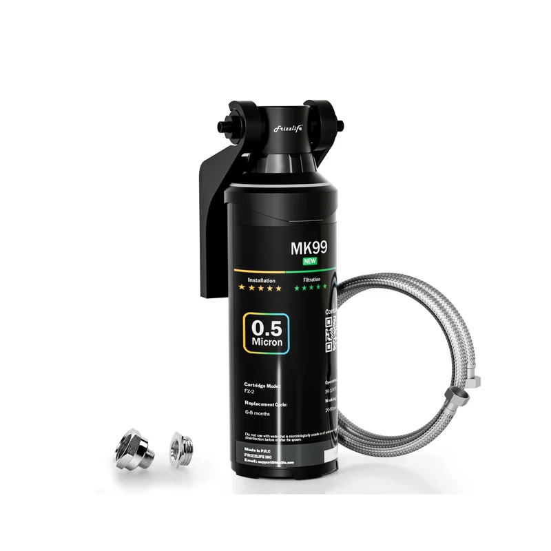 Frizzlife 0.5 Micron Direct-Connect Under-Sink Water Filter System, MK99-NEW