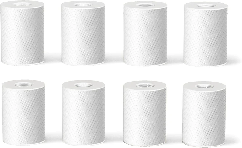 Frizzlife Faucet Extender 8pcs Replacement Cartridge, 8pcs PP Cotton Filter for FF1080, FF1080-EX, FF1440 Sink Faucet Water Filter