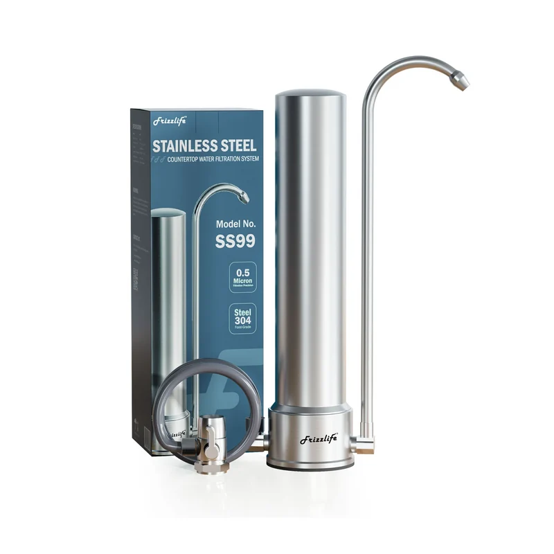 Frizzlife Stainless Steel Countertop Water Filter System, SS99