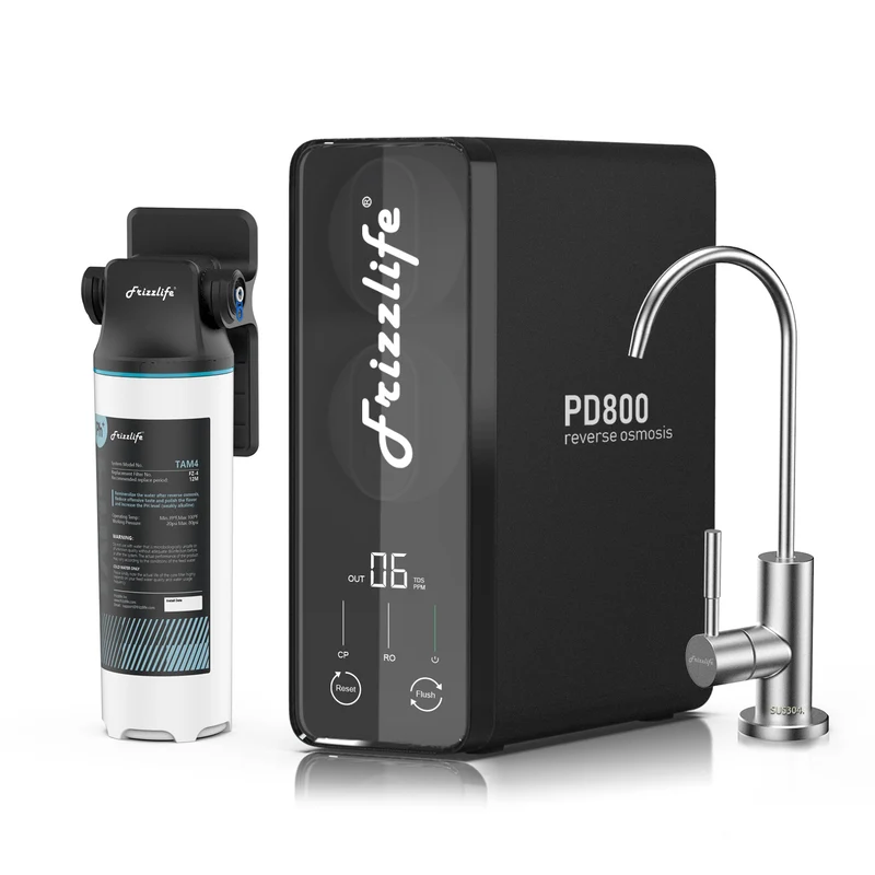 Frizzlife 800 GPD Tankless Reverse Osmosis System – Remineralization, PD800-TAM4