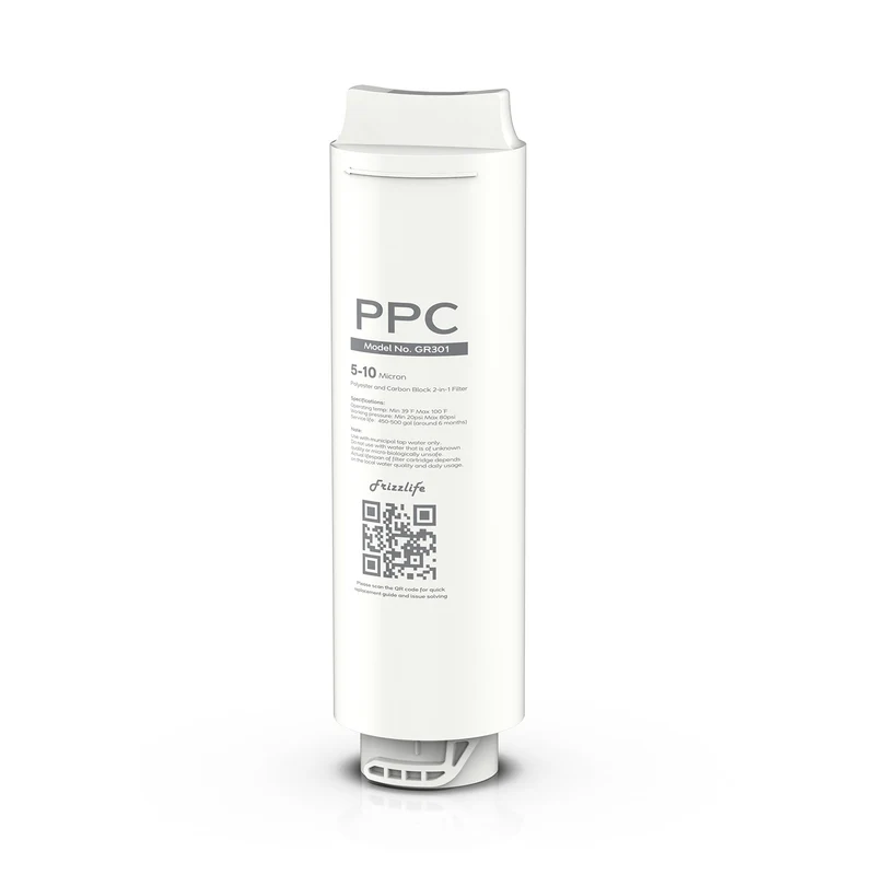 Frizzlife GR301 Replacement Filter Cartridge (PPC) For GX99 Ultra-Filtration Water Filter