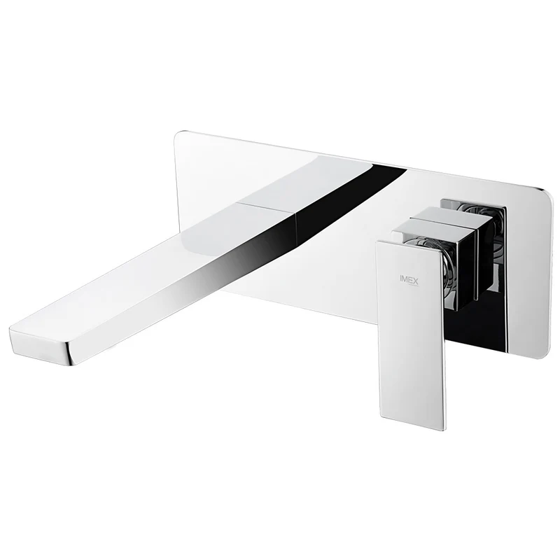 Pisa Grifo de Lavabo Monomando | Dos partes independientes | Cuerpo empotrado directo a pared