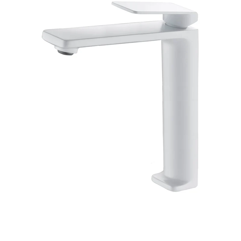 Imex – Fiyi grifo monomando de lavabo alto blanco mate
