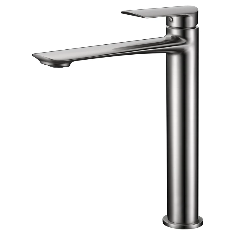 Imex – Ural grifo monomando de lavabo alto níquel cepillado
