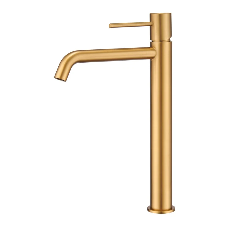 Imex – Monza grifo monomando de lavabo alto oro cepillado
