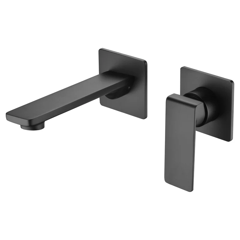 Imex – Fiyi grifo monomando de lavabo empotrado negro mate