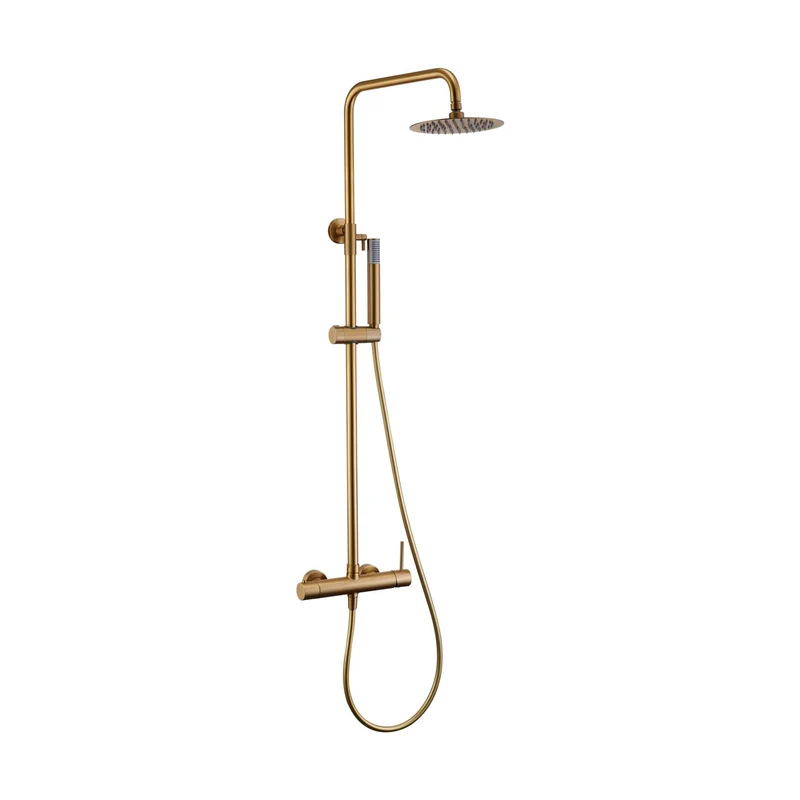 Imex – Monza columna de ducha monomando oro cepillado