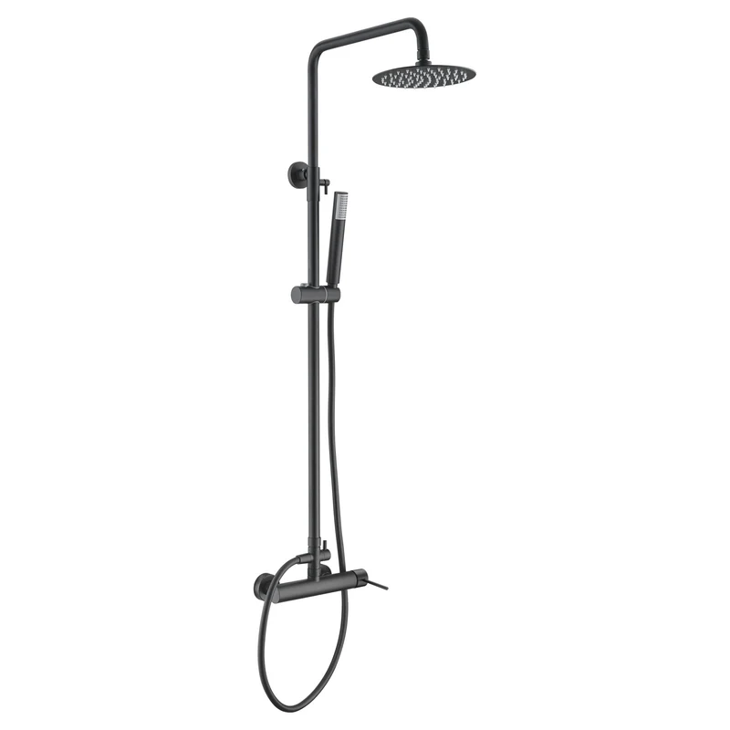 Imex – Milos columna de ducha monomando negro mate