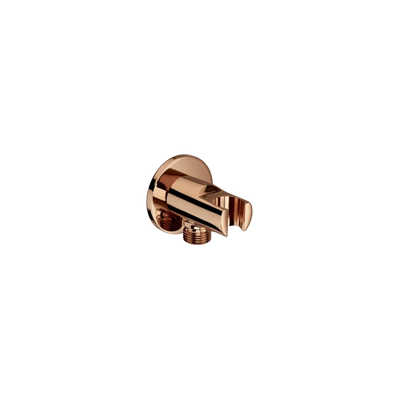 Roca - Toma de agua 1/2" con soporte integrado Aqua A5B5250RG0 acabado oro rosado