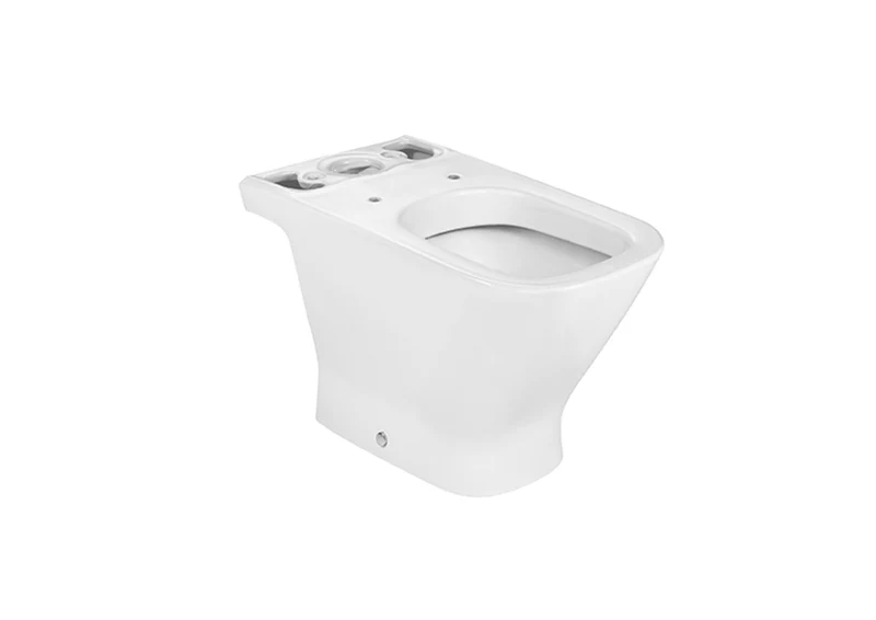 Roca - Taza The Gap Square Rimless para inodoro de tanque bajo