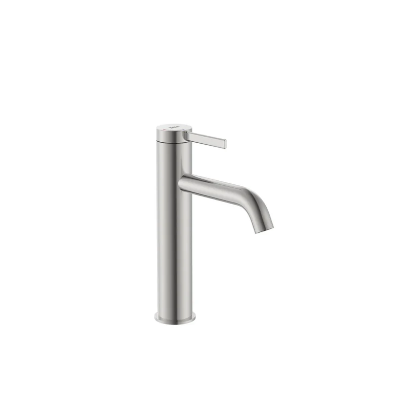 Roca - Ona grifería monomando de lavabo caño mezzo acero inoxidable A5A3C9ESM0