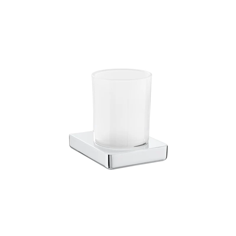 Roca - Portavaso y vaso de pared Tempo Cromado A817021001
