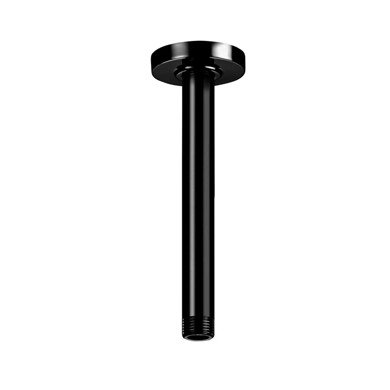 Roca - Brazo de techo para rociador de 200 mm negro