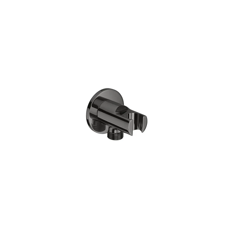 Roca - Toma de agua negro titanio de 1/2" para flexible de ducha