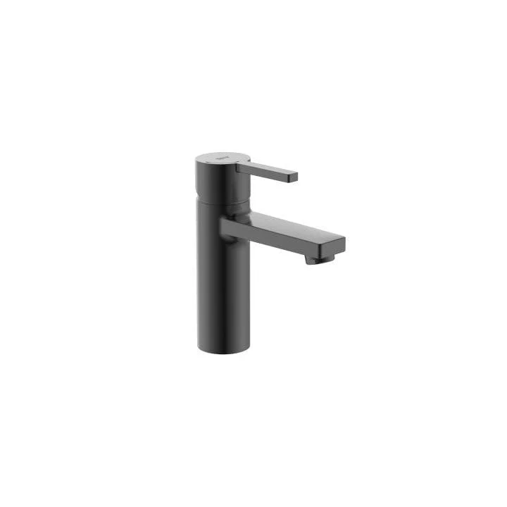 Roca - Grifo de lavabo corto negro titanio cepillado Naia A5A3A96NM0