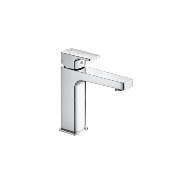 Roca - Grifo compacto cromado lavabo caño mezzo con desagüe click-clack y cuerpo liso L90 A5A3C01C00