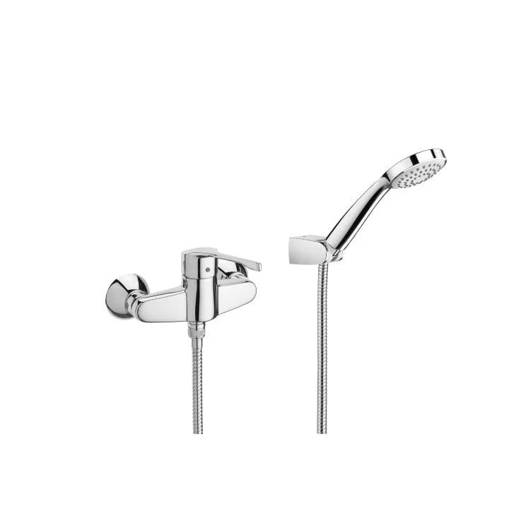 Roca - PRO Mezclador monomando ducha con flexible y soporte Victoria A5A2023C02