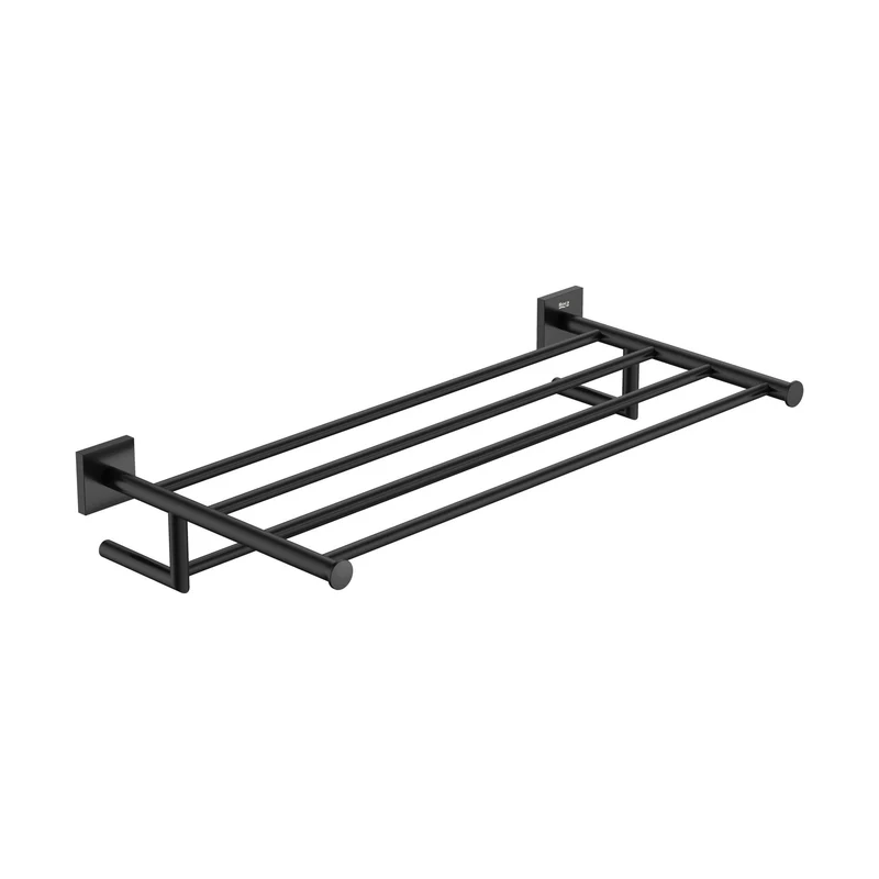 Roca - Portatoallas Square Negro Mate A817611C40